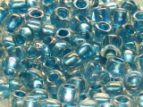 TOHO Round Beads 6/0 - 263 Light Capri-Lined Rainbow Crystal (50g Vorteilspack)