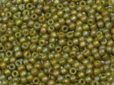 TOHO Round Beads 8/0 - 2631F Semi Glazed Rainbow Olive (ca. 9,5g)