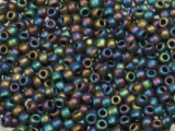 TOHO Round Beads 8/0 - 2642F Semi Glazed Rainbow Jet (50g Vorteilspack)