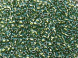 TOHO Round Beads 15/0 - 284 Gold-Lined Aqua (ca. 6g)