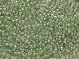 TOHO Round Beads 15/0 - 376 Light Grey-Lined Crystal (ca. 6g)