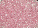 TOHO Round Beads 15/0 - 379 Cotton Candy-Lined Crystal (ca. 6g)