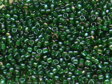 TOHO Round Beads 15/0 - 384 Opaque Green-Lined RB Montana Blue (ca. 6g)