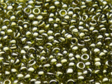 TOHO Round Beads 8/0 - 457 Gold-Lustered Green Tea (ca. 9,5g)