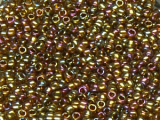 TOHO Round Beads 15/0 - 459 Gold-Lustered Dark Topaz (ca. 6g)