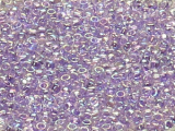 TOHO Round Beads 15/0 - 477D Transparent Rainbow Purple (30g Vorteilspack)