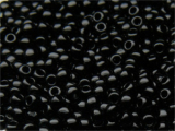 TOHO Round Beads 8/0 - 49 Opaque Jet (ca. 9,5g)