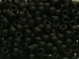 TOHO Round Beads 8/0 - 49F Opaque Frosted Jet (ca. 9,0g)