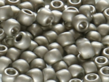 TOHO Round Beads 6/0 - 566 Metallic Frosted Antique Silver (50g Vorteilspack)