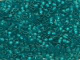 TOHO Round Beads 8/0 - 7BDF Transparent Frosted Teal (50g Vorteilspack)