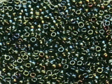 TOHO Round Beads 15/0 - 84 Metallic Iris Green/Brown (ca. 6g)