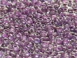 TOHO Round Beads 11/0 - 936 Dark Lilac-Lined Crystal (ca. 10g)