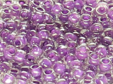 TOHO Round Beads 8/0 - 936 Dark Lilac-Lined Crystal (ca. 9,5g)