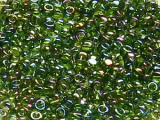 TOHO 3-Cut 12/0 - 180 Transparent Rainbow Olivine (30g Vorteilspack)
