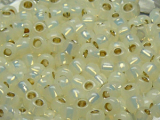 TOHO Round Beads 6/0 - PF2125 PermaFinish Silver-Lined Milky Light Jonquil (ca. 8,5g)