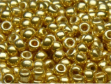 TOHO Round Beads 6/0 - PF557 PermaFinish Galvanized Gold (ca. 8,5g)