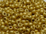 TOHO Round Beads 8/0 - PF557F PermaFinish Matte Galvanized Gold (50g Vorteilspack)