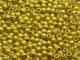 TOHO Round Beads 11/0 - PF590F PermaFinish Galvanized Frosted Lemon Gold (50g Vorteilspack)