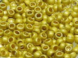 TOHO Round Beads 8/0 - PF590F PermaFinish Galvanized Frosted Lemon Gold (ca. 9,5g)