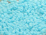Toho Tube Beads Treasure 11/0 - 43F Opaque Frosted Blue Turquoise (ca. 3g)