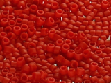 Toho Tube Beads Treasure 11/0 - 45F Opaque Frosted Pepper Red (ca. 3g)