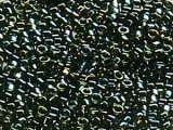 Toho Tube Beads Treasure 11/0 - 84 Metallic Iris Green/Brown (ca. 3g)